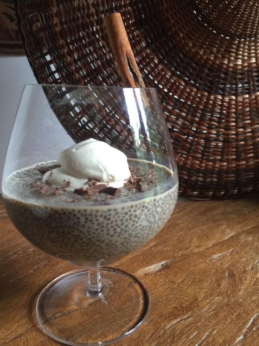 Chia com Café e Chocolate