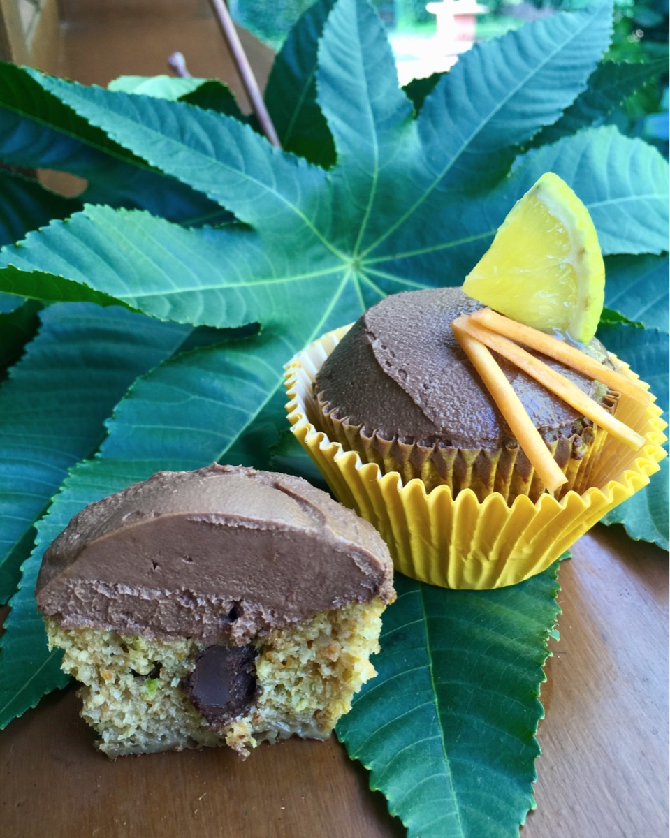 Cupcake de Cenoura e Laranja com Chocolate