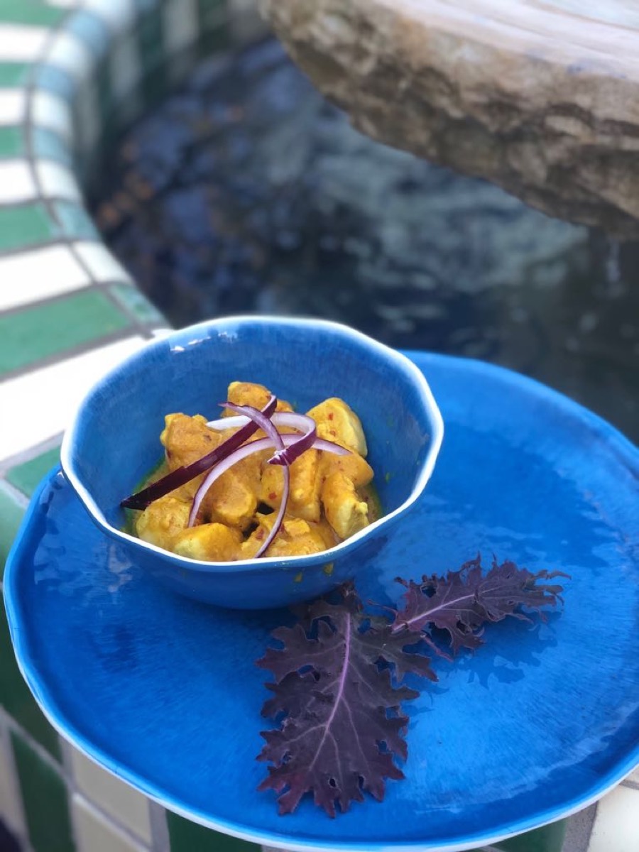Frango com Molho de Coco com Curry