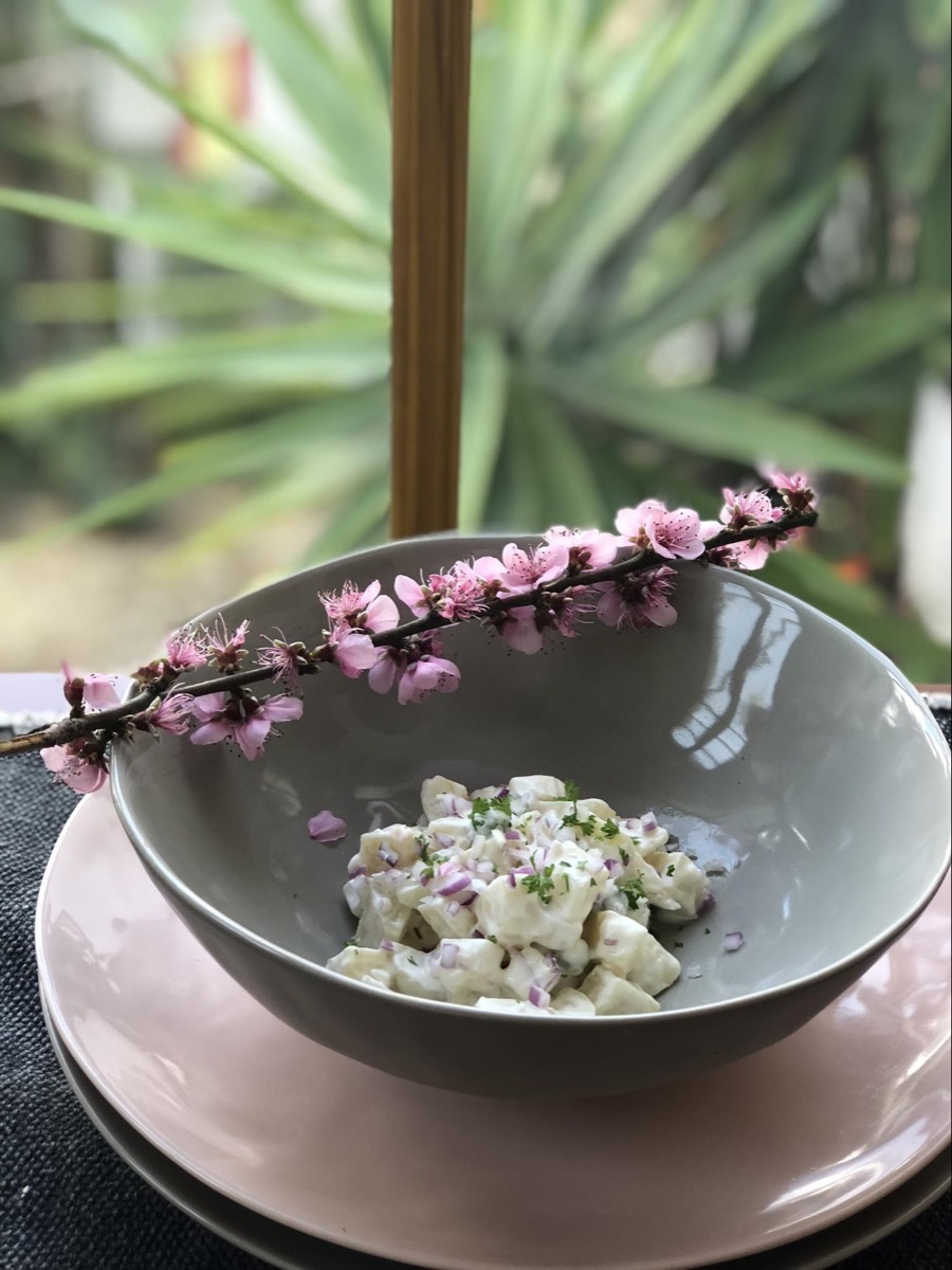 Salada de Batata com Maionese Caseira