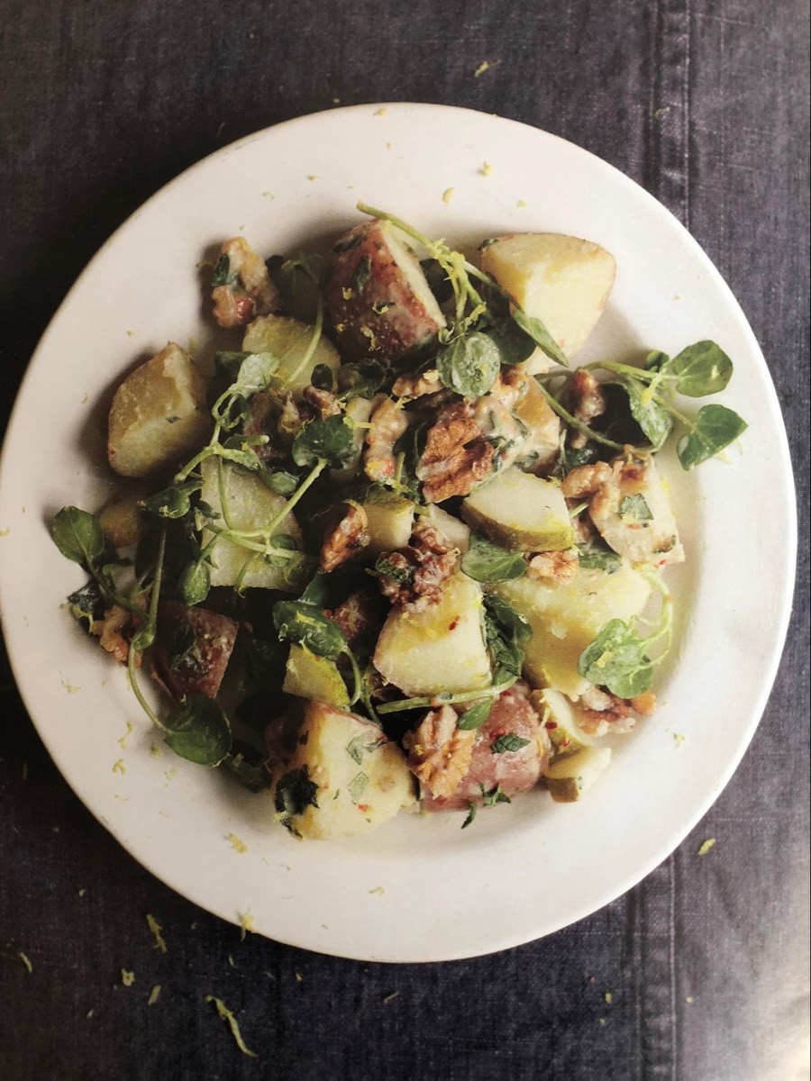 Salada de Batata Doce com Agrião
